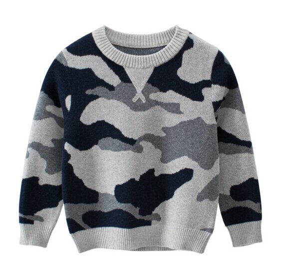 1-8t børn sweater børn baby drenge piger forår efterår jakke lange ærmer bluser barn camouflage sweatshirts outfits: 6t