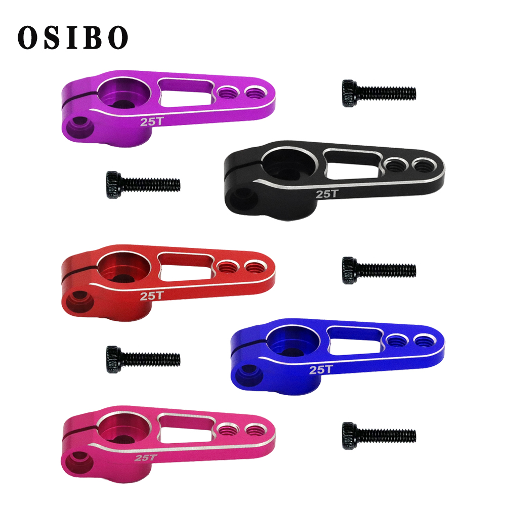 Brazo de bocina Servo de aluminio 25T, abrazadera de dirección M3 estriada de 25 dientes para motores Futaba Savox Power HD Sakura D4 RC MG995 MG946R MG996R