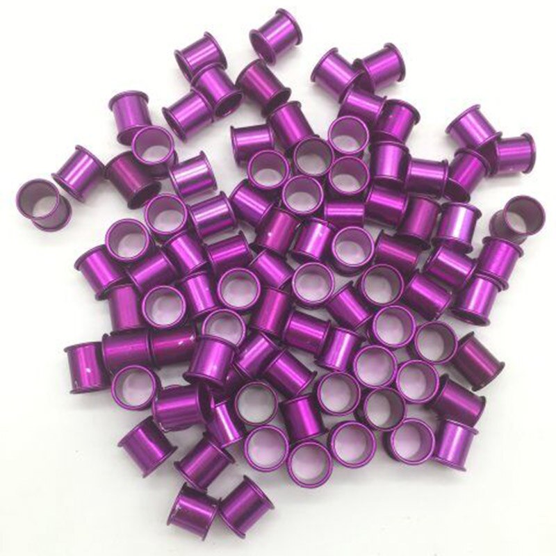 1000 pcs 8 mm Duif voet ringen Aluminium Ring Vogels identificatie gereedschap 5 kleuren Vogel gereedschap