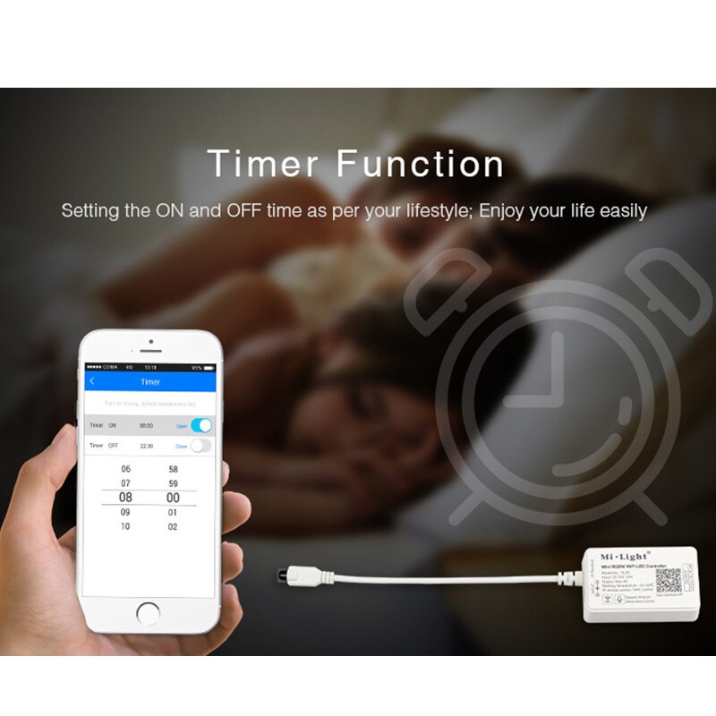 MiBoxer Mini RGB WiFi LED Controller Mini RGBW WiFi Controller Milight 5 IN 1 WiFi LED Controller Für LED Streifen licht DC12 ~ 24V