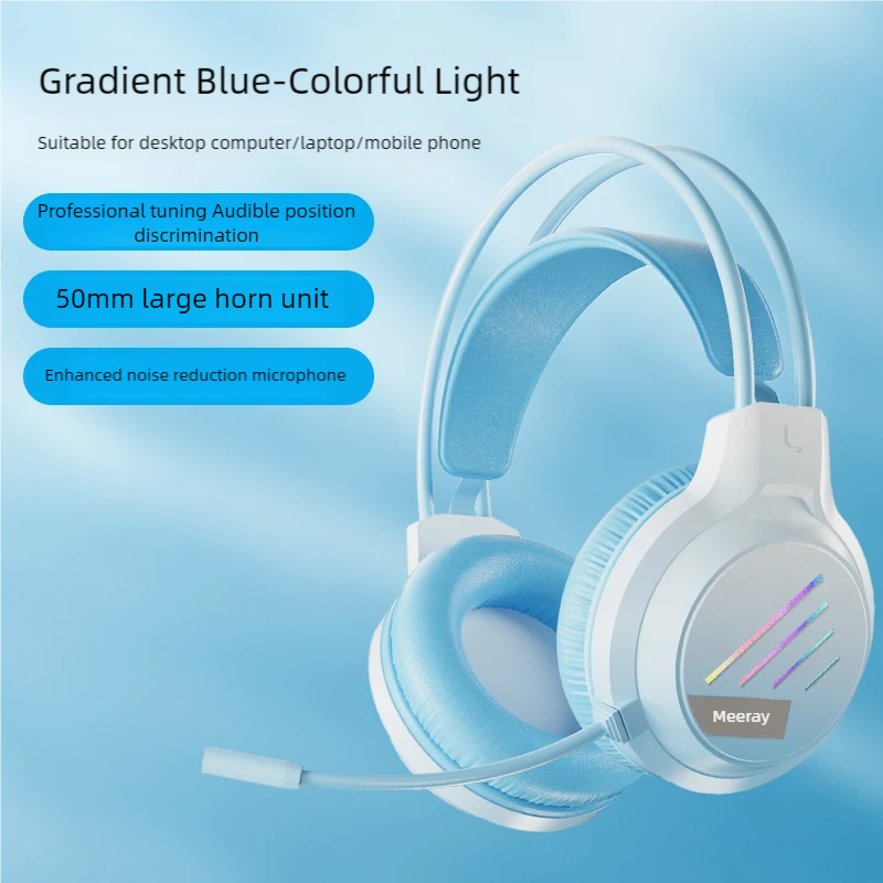 Gaming-Headset 7.1 Virtual Surround Sound-Kopfhörer mit Mikrofon, Stereo-Kopfhörer, vibriert für PC, Computer, Laptop