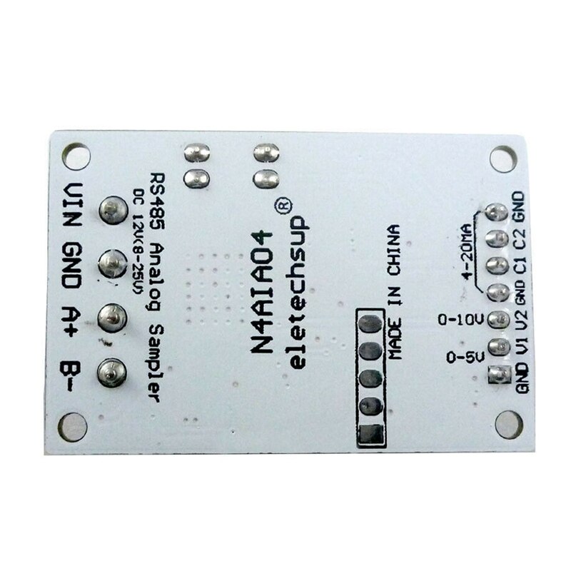 Dc 12V 4-20MA 0-5V 0-10V Voltage Signaal Acquisitie RS485 Modbus Rtu Module