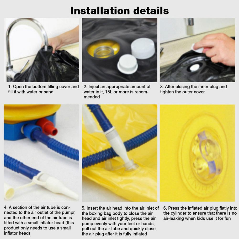 Inflatable Boxing Bag Fitness Training Decompression Exercise Vertical Inflatable Punching Bag 67 Inches Boxing Column