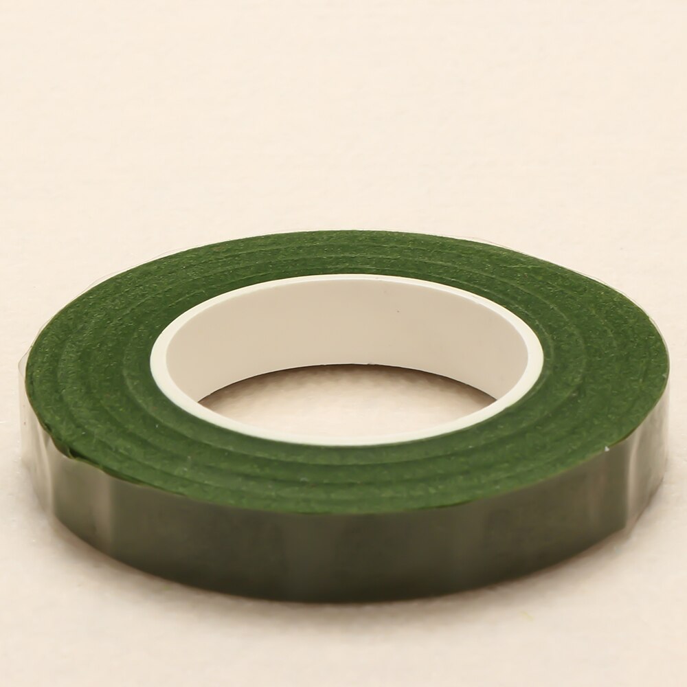 Valentijnsdag 30Yard 12Mm Zelfklevend Papier Tape Bloemen Stem Voor Garland Kransen Diy Ambachtelijke Kunstmatige zijde Bloem Decoratieve