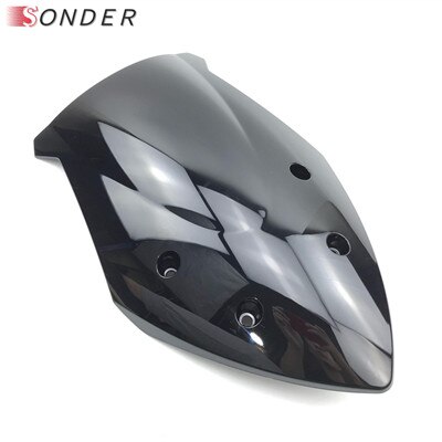 For Suzuki GSXS1000F GSX S 1000F GSXS 1000 GSXS1000 GSX S1000F GSX S1000 F 15 16 17 Windshield Windscreen: Black