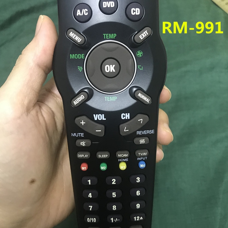 Chunghop RM-991 TV/SAT/DVD/CBL/CD/AC/VCR Six in one function of TV air conditioner set top box controlled by learning remote
