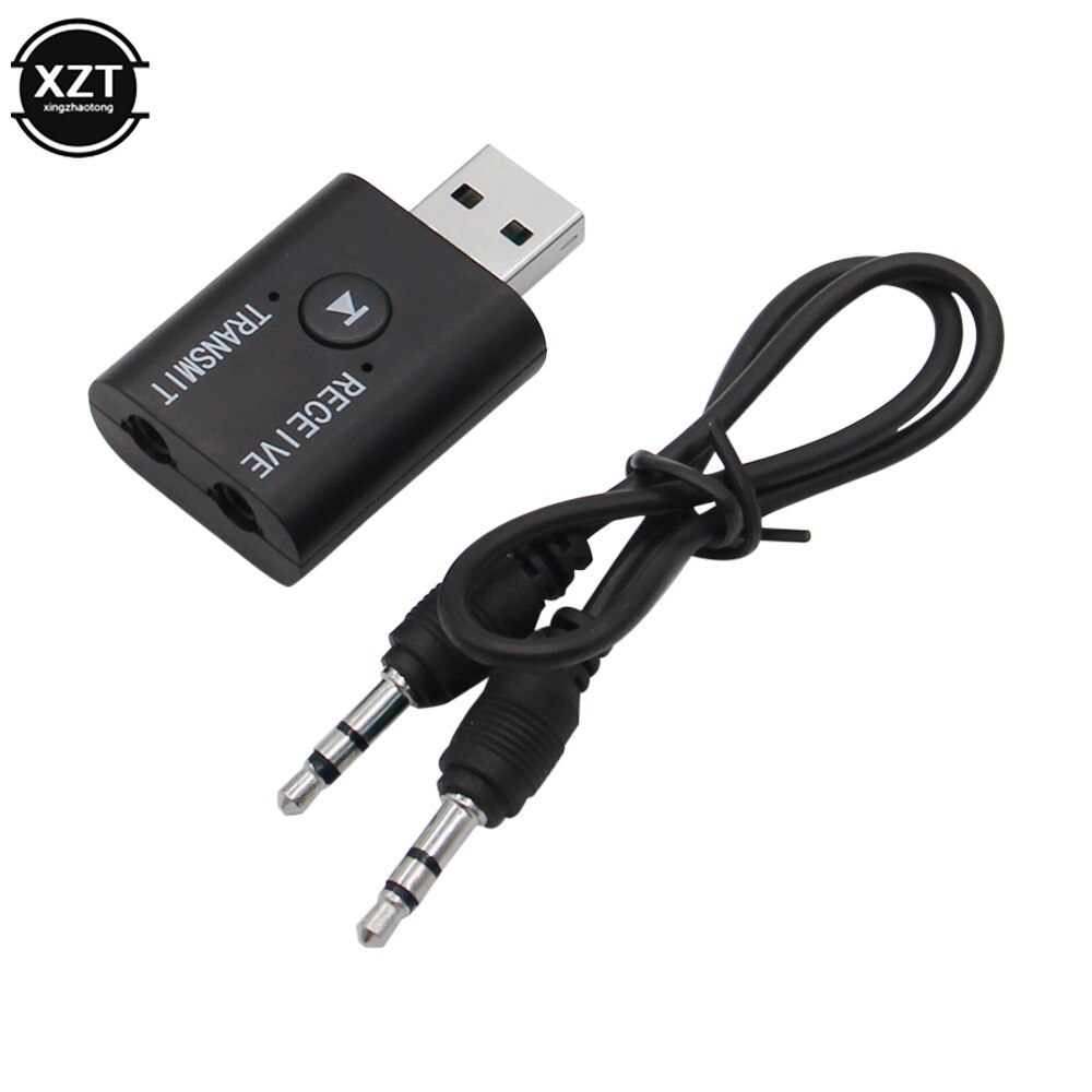 Draadloze Bluetooth 5.0 Audio Ontvanger Zender 2 In 1 Mini Stereo Edr Dongle Adapter Aux Rca Usb 3.5Mm Jack voor Tv Pc Auto Kit