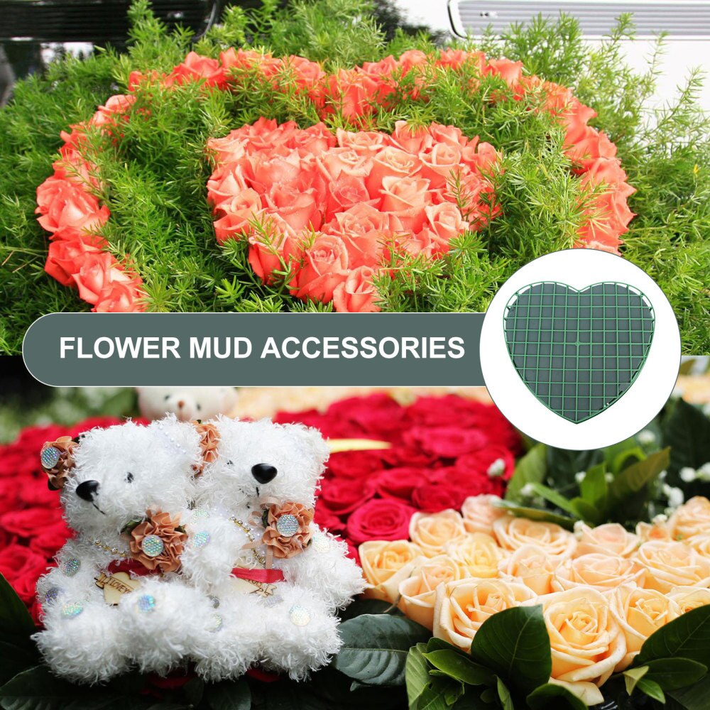 1Pc Trouwauto Bloemen Modder Auto Hoofd Bloem Decoratie Plaat Diy Bloemen Bloemschikken Modder Creatieve Diy Bloem Modder Met zuignap F