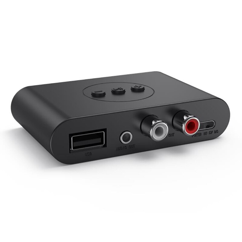 B21 Bluetooth 5.0 Audio-ontvanger U Disk Rca 3.5Mm Jack Aux Stereo Muziek Draadloze Adapter Met Microfoon Voor Tv carkit Speaker