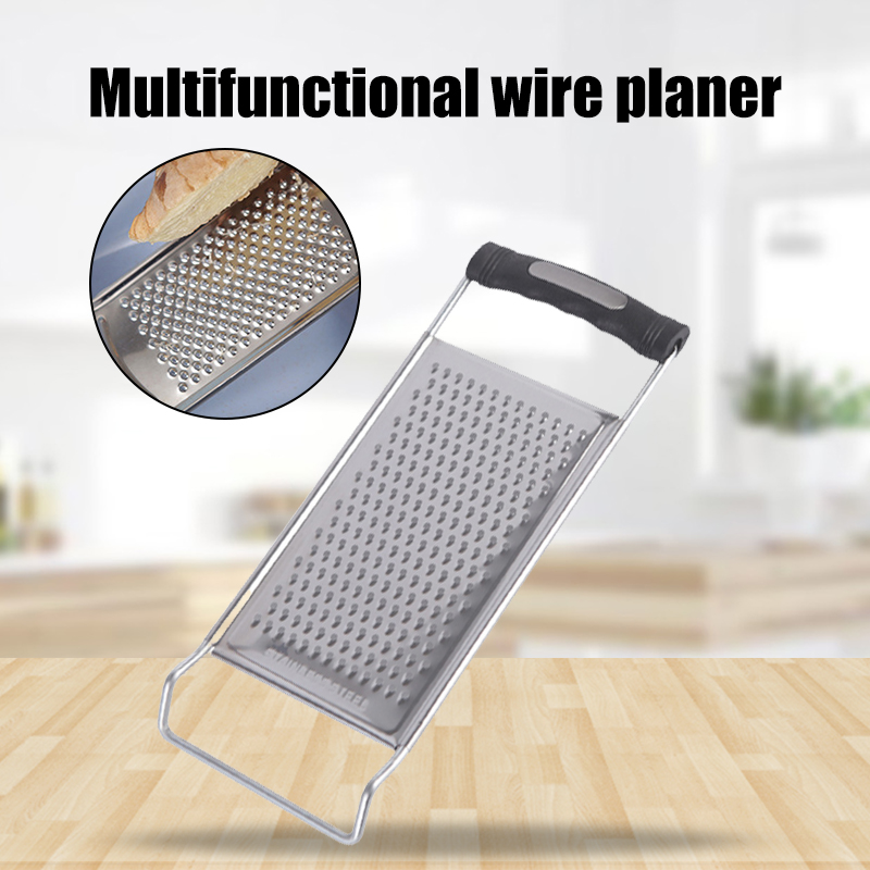 Rvs Geen Skid Bodem Platte Rasp Handheld Knoflook Rasp Keuken Gadget voor Gember Zachte Handvat Keuken Gereedschap Gadgets LB