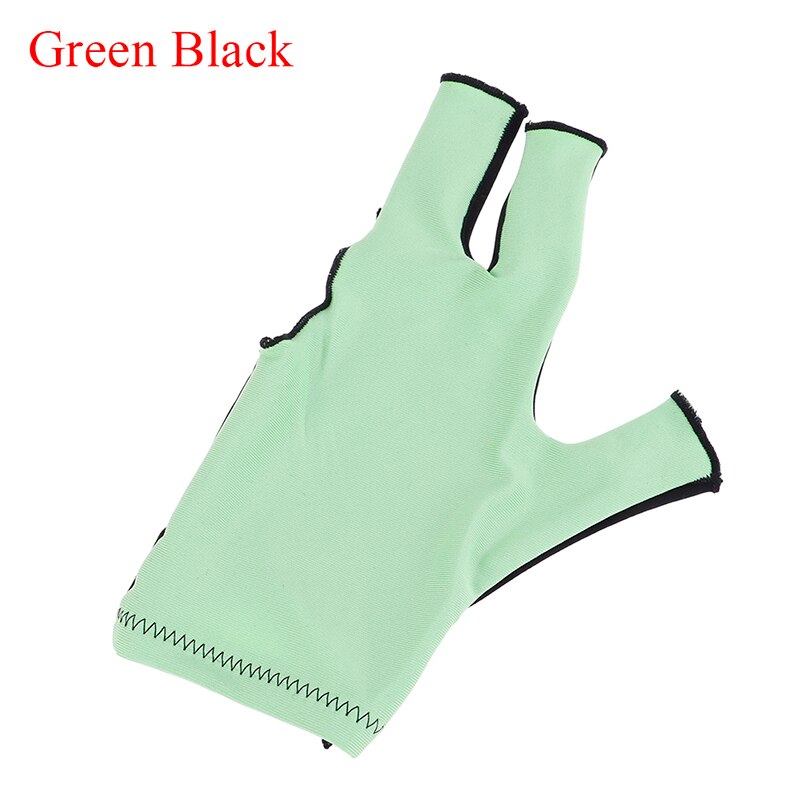 1pc trois doigts doigt complet billard billard billard gant pour main gauche Lycra tissus couleur Pure billard accessoire: 9