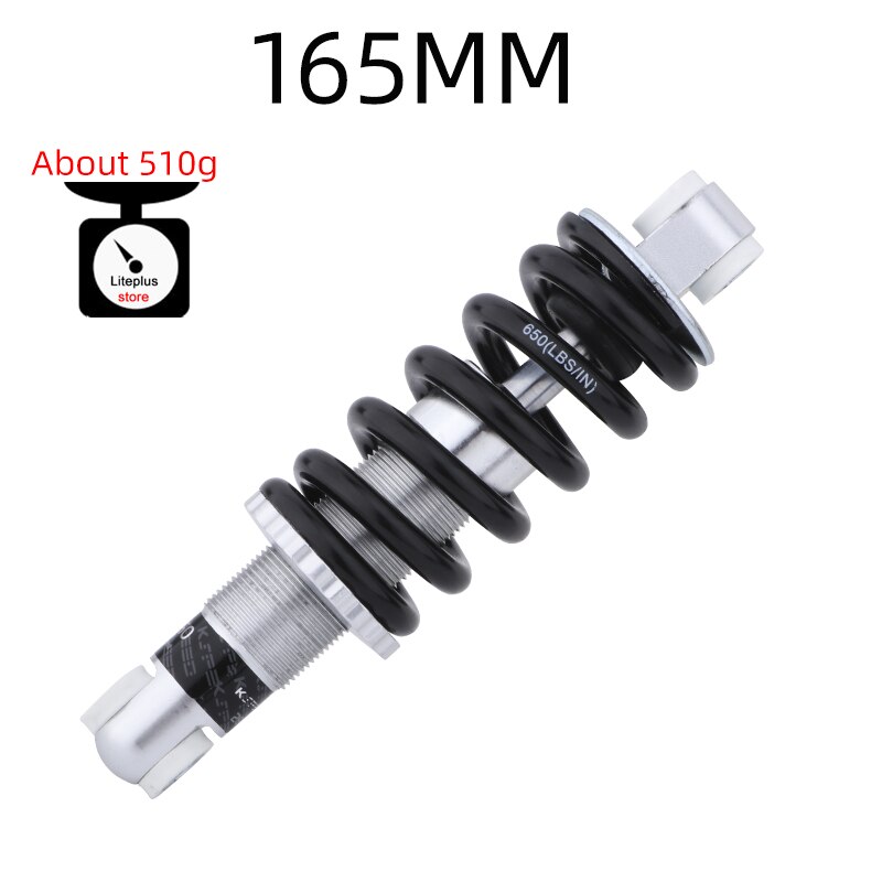 KS EXA Mountain Bike Rear shock Absorber 165mm 150 155 160mm Folding Bike Spring Shock Absorber 650 lbs: 165mmX650LBS