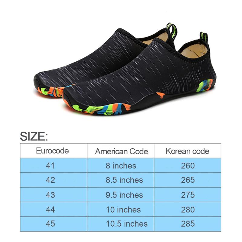 Aqua sko unisex sneakers svømmesko udendørs vandsport badestrand aqua surfing hurtigtørrende fodtøj til mænd kvinder blå