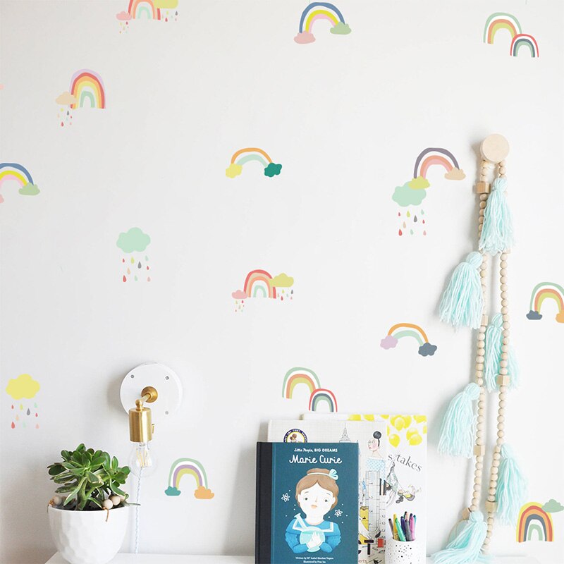 Kleine Regenboog Muursticker Voor Kinderen Kamers Kinderen Kamer Muurstickers Home Decor Woonkamer Baby Nursery Slaapkamer Muur Decor