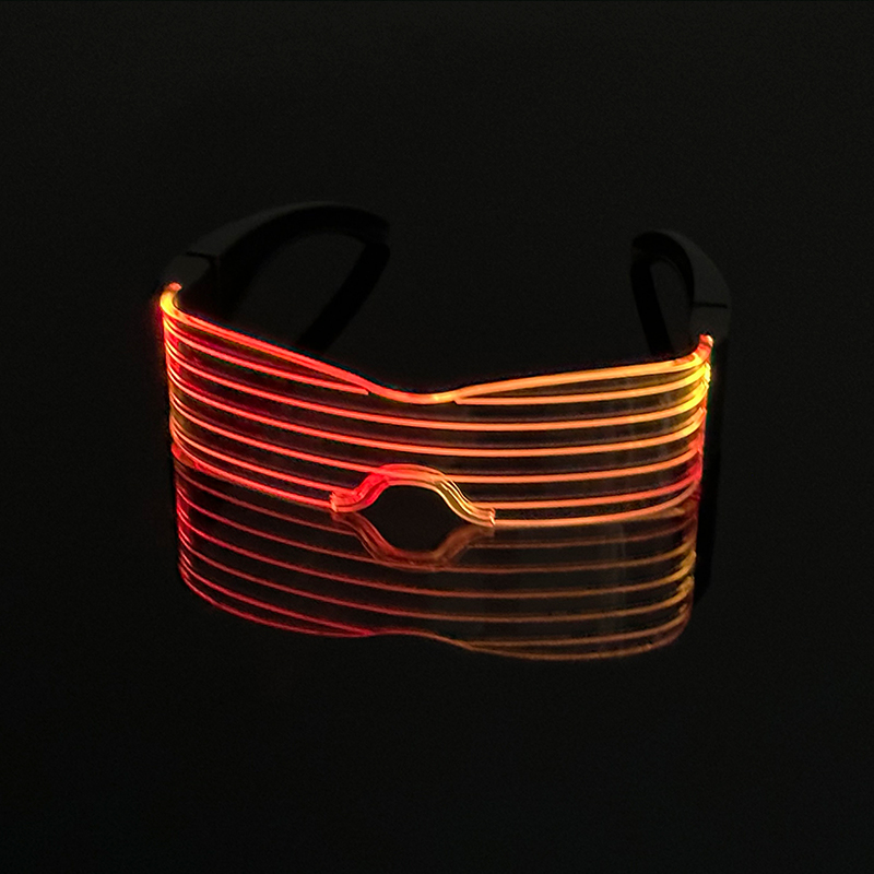 Novos óculos coloridos de led iluminados, óculos que brilham no escuro, óculos de festa neon, homens, mulheres, música, concerto, dança, decoração de bar