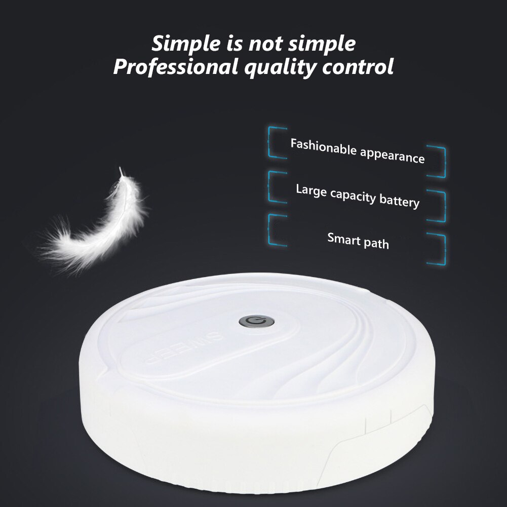 Smart Automatic Sweeping Robot Home Floor Edge Dust Cleaning No Suction Sweeper Home