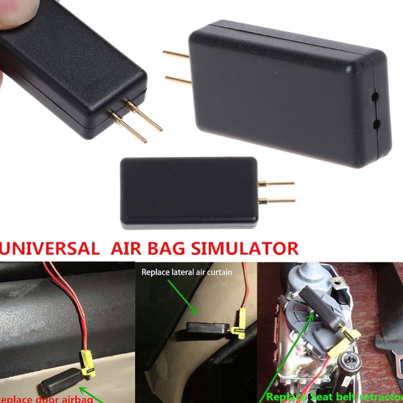 2Pcs Car Auto Universal Airbag Simulator Emulator Bypass Garage Diagnostic Tool SRS Fault Finding Diagnostic Tool