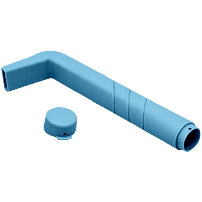 Paille d&#39;arrêt du hoquet en forme de L pour enfants, aide Anti-hoquet pour enfants adultes, artefact réutilisable Anti-hoquet: 1pcs Blue