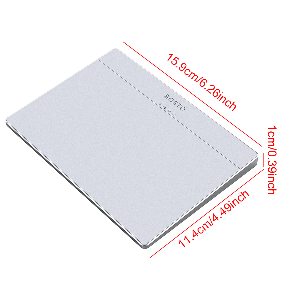 Bluetooth-Compatible Touchpad Multi-Gesture Portable Track Pad Type-C Rechargeable Ergonomic Trackpad Mouse for Laptop iPad