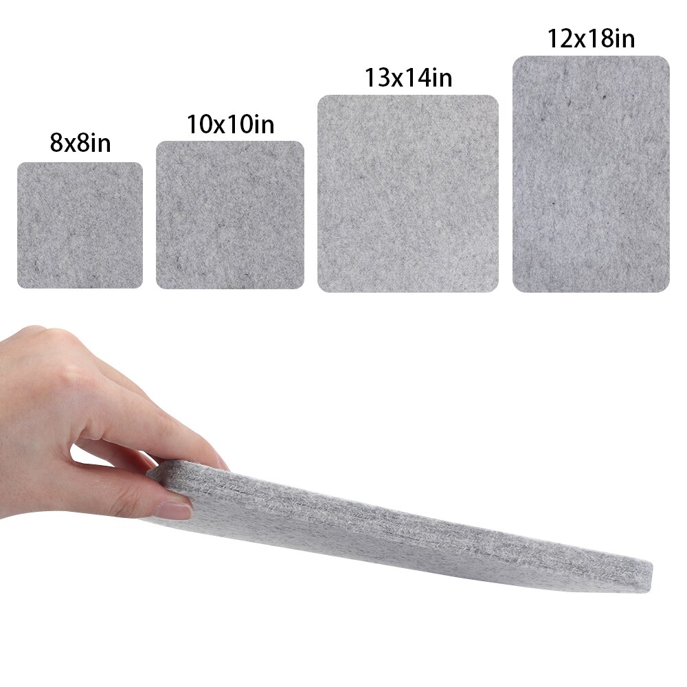Tapis de pressage en laine pour planche à repasser, feutre haute température, robuste, rembourrage épais, antidérapant, fourniture de nettoyage du linge