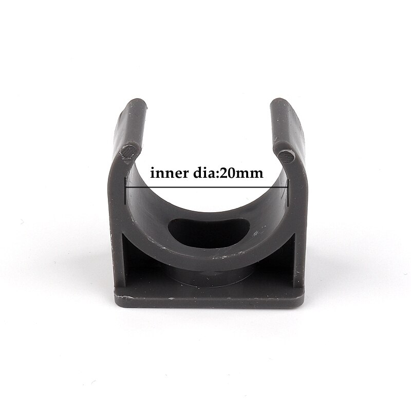 20 ~ 100 Pcs Id 20 ~ 40 Mm Pvc Grijs Buisklem Irrigatiesysteem Connector Fittings Clip U Vorm klem Interlock Plastic Buis Base: 100PCS / inner dia 20mm