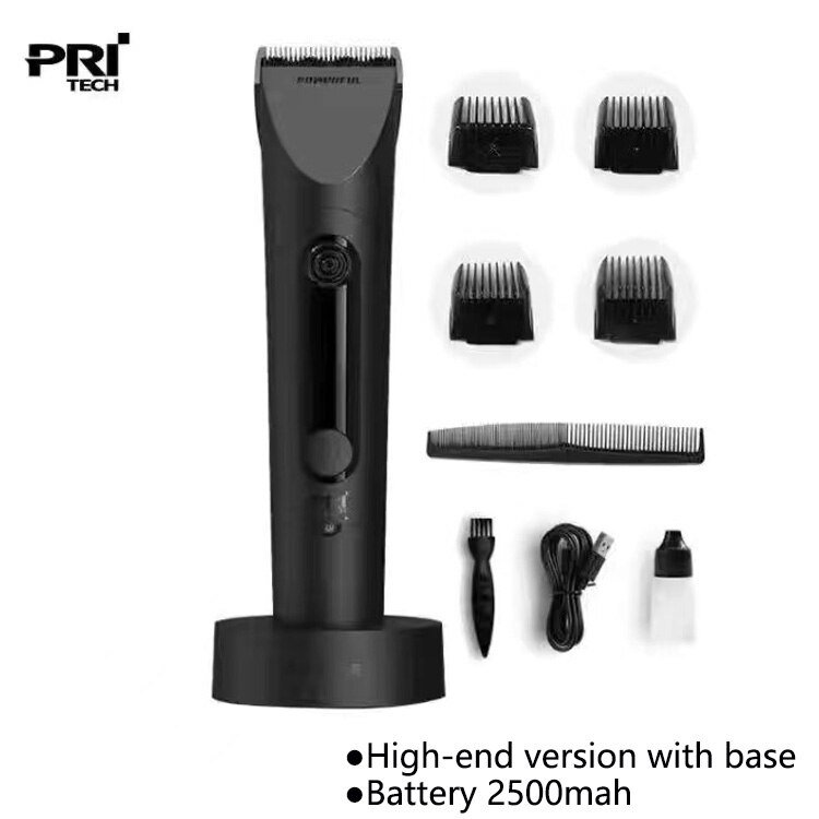Xiaomi-máquina de corte de pelo Pritech LF1 para hombre, Afeitadora eléctrica, pinzas de pelo, cortadora de pelo, corte de peluquero: High match  Black