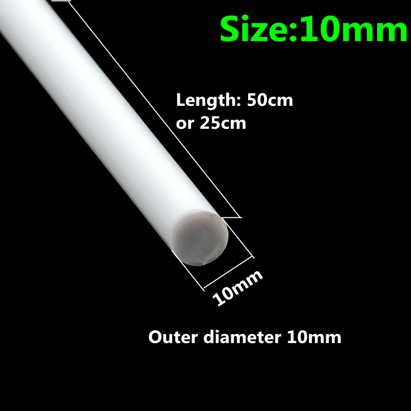 ABS Solid Round Bar Diameter 1mm/1.5mm/2mm/3mm/4mm/5mm/6mm/8mm/10mm DIY Handmade Sand Table Material Model Building Plastic Rods