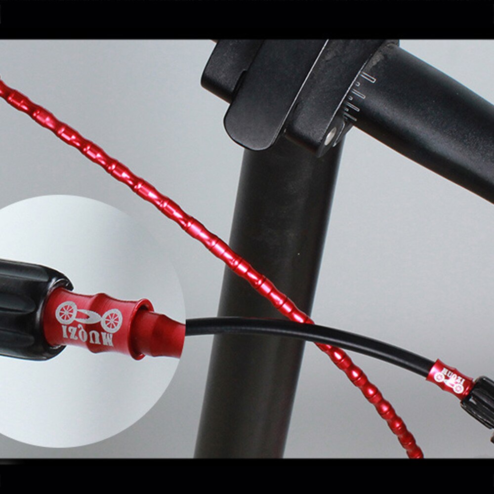 10 stk motorsykling tilbehør mtb terrengsykkel metall aluminiumslegering metalltråd caps sykkel deler bremseledning lokk kabel ledning deksel