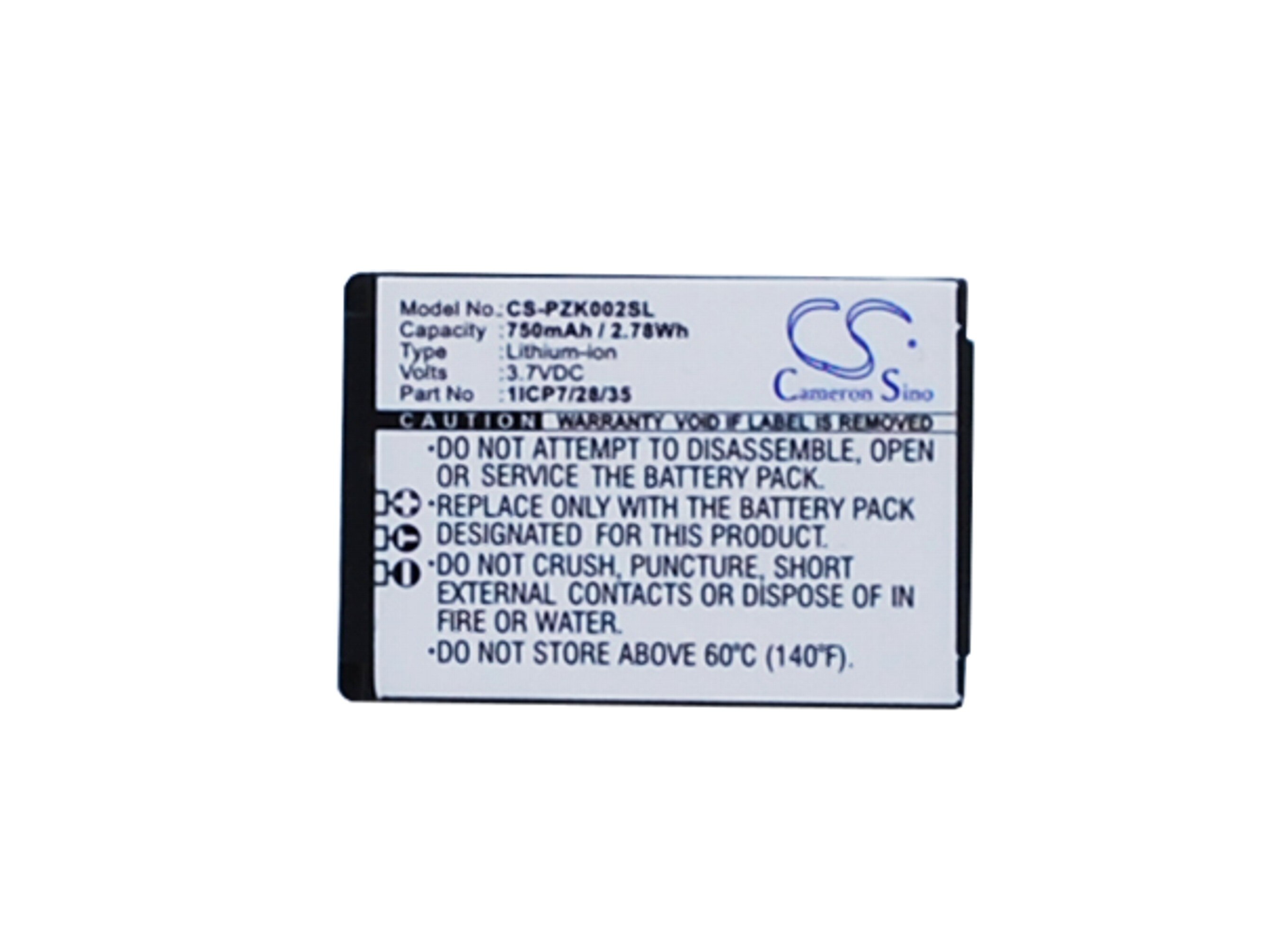 Cameron Sino 1ICP7/28/35 pour perroquet Zik 2.0 3.0 CS-PZK002SL remplacement numérique casque sans fil batterie Batteria Accu Bateria