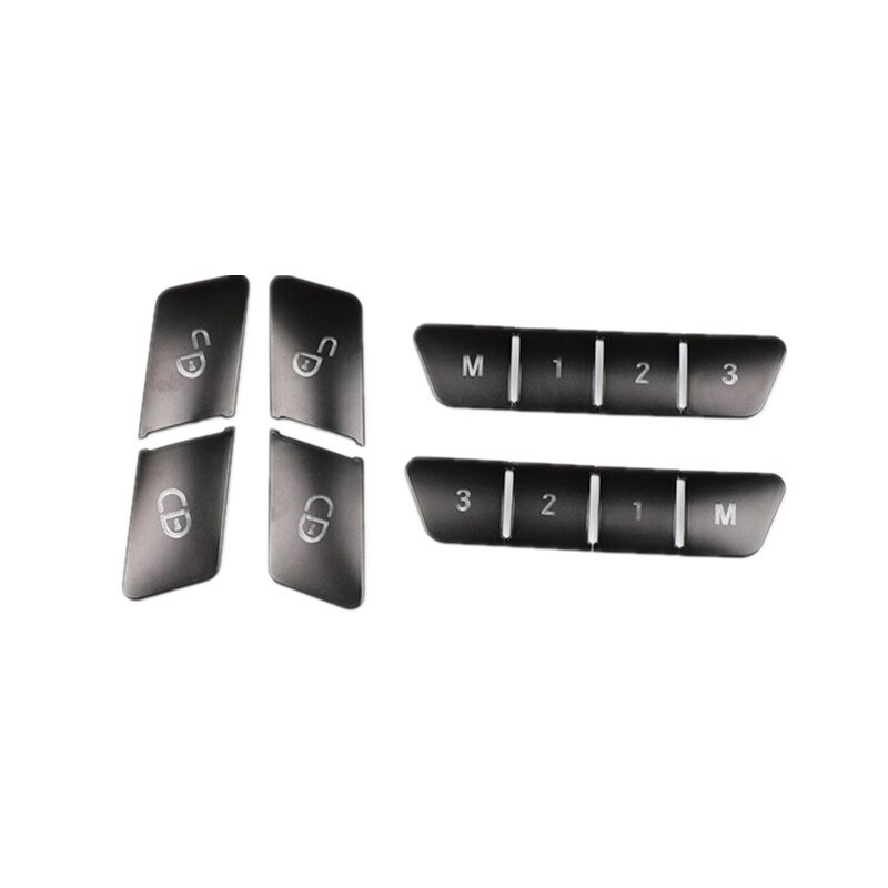Bilfönster glas lyft knapp klistermärke dörrlås lås upp knapp lock klistermärke för mercedes benz abce gla cla glk gl ml gle class: B