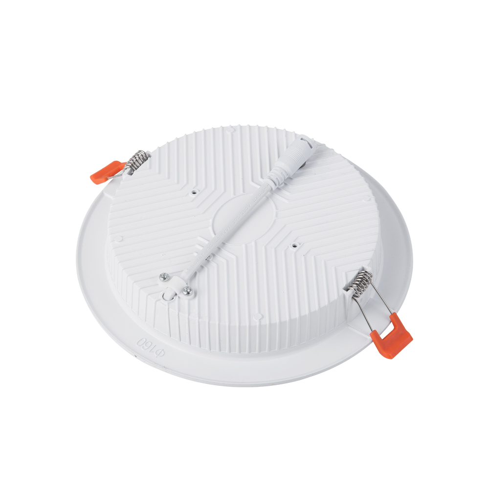 Huaxinv 6 tommer slank ledet innfelt tak med koblingsboks , 12w, 1000 lm,  dimbare , 5000k myk hvit, innfelt jbox-armatur