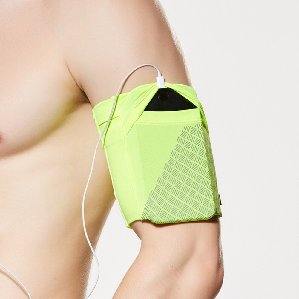 Funda para el brazo para deportes al aire libre, banda para el brazo, soporte con correa, bolsillo para teléfonos móviles de menos de 6 pulgadas, equipo para correr