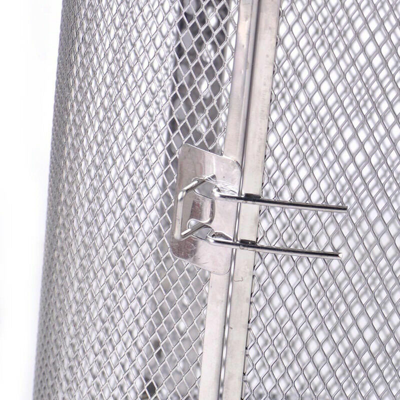 Stekeovn stekestativ kurv rustfri stee baking roterende bur bbq grille bur bakeware rotisserie trommel til bønner nøtt blomst te ert