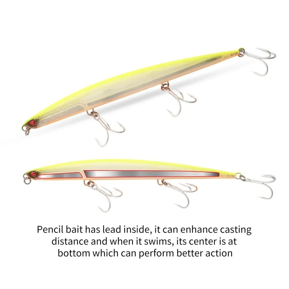 Sinking Minnow Pencil Fishing Lures Monster Shot Casting Saltwater Artificial Tuna Swimbait Bonitos leurre Duo Press Bait lure