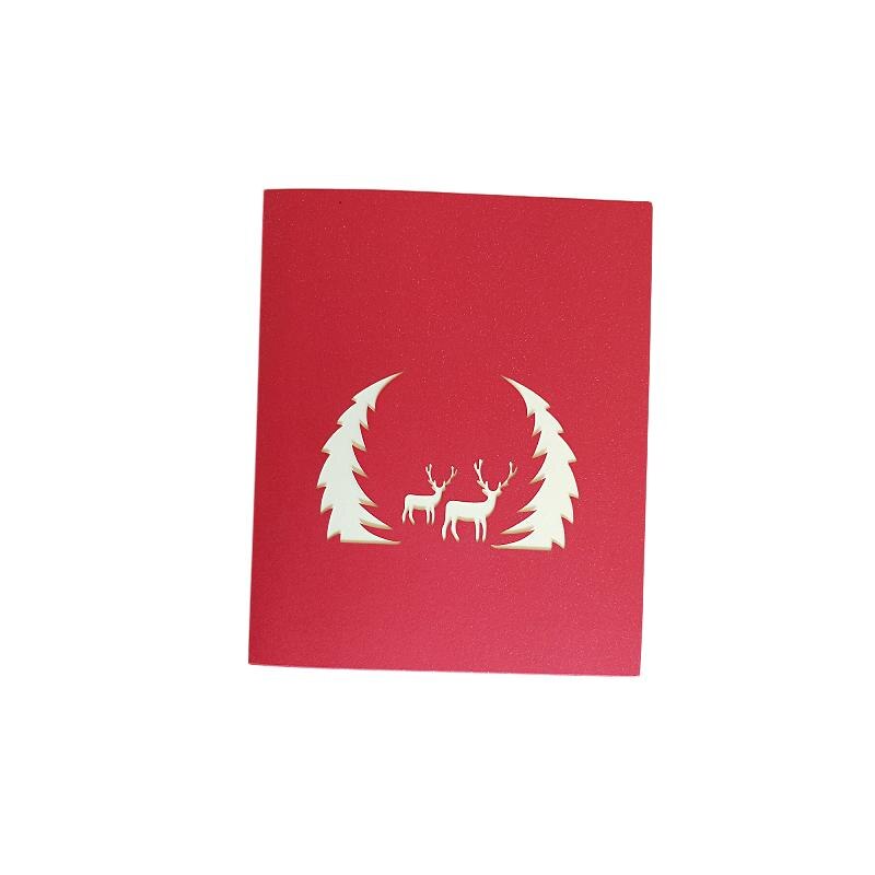 Pop Up 3D Weihnachten Karte PopShot Winter Fünf Vor Zwölf 13x13 Cm | 1