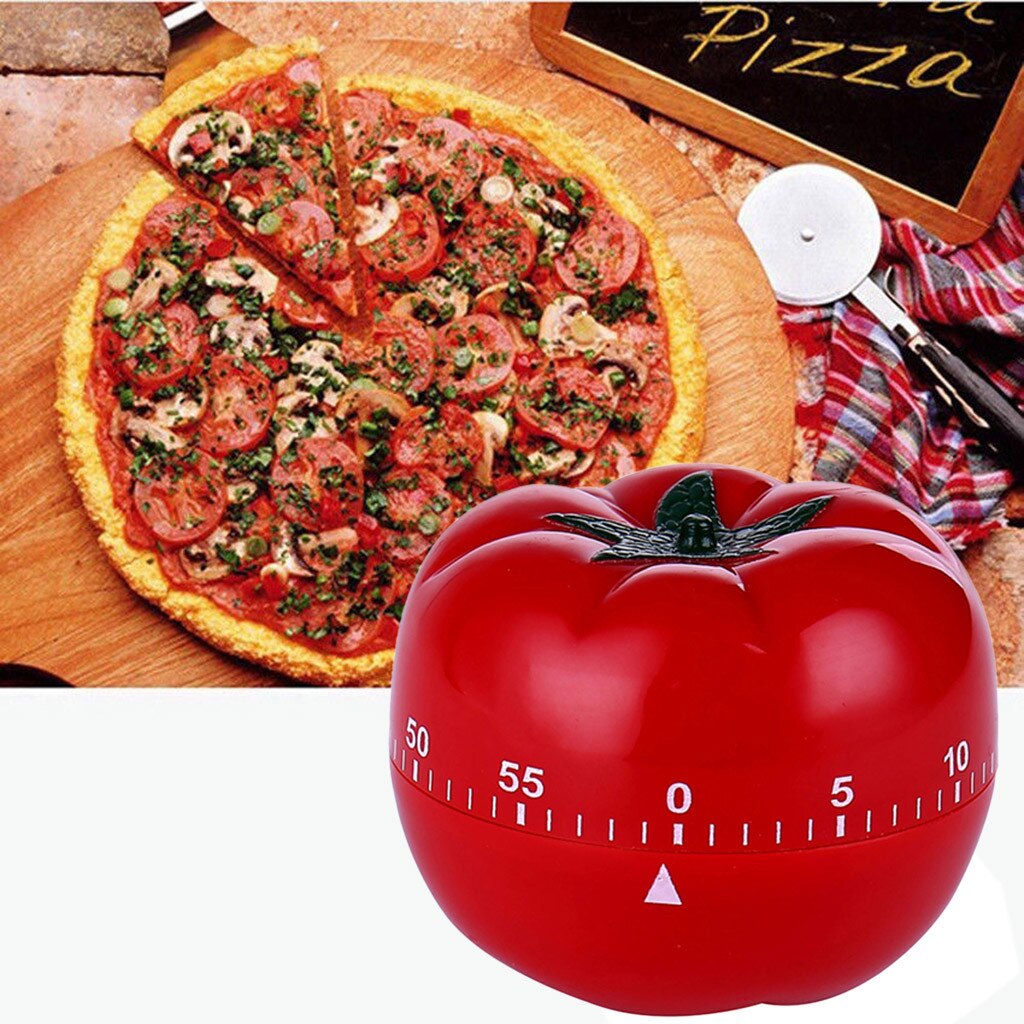 Tomato Shaped Kitchen Timer Mechanical Game Down Counter Kitchen Gadget Clock Cooking Tool cocina gadget conjuntos