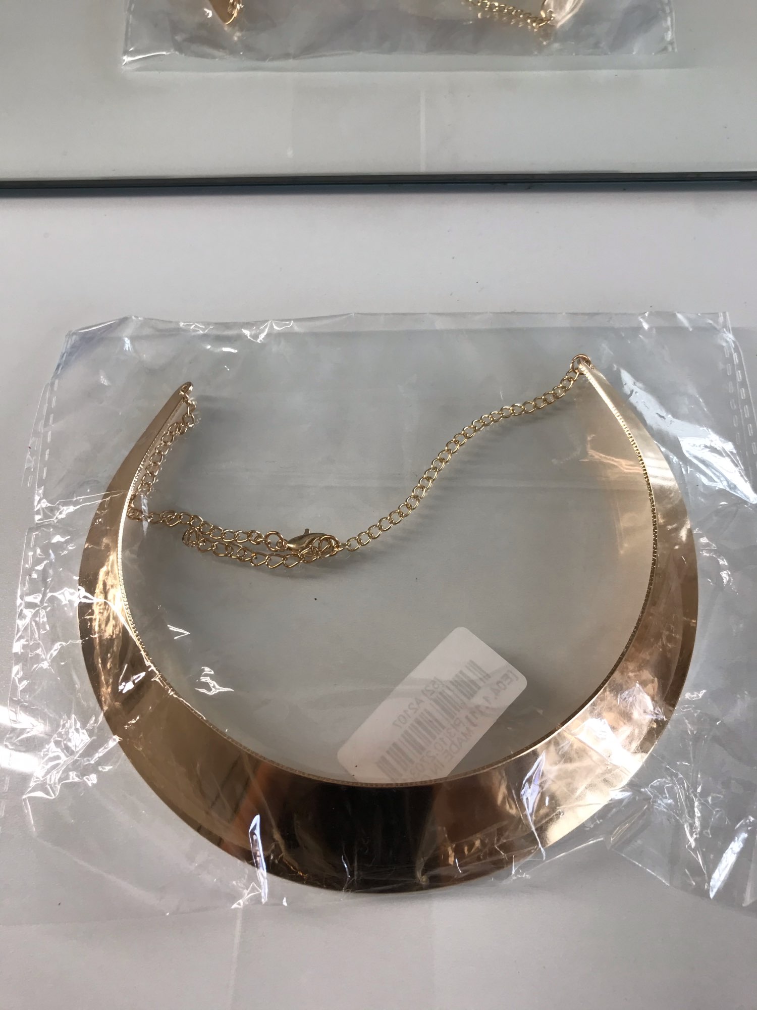 Kuniu europa gade kvinder guld bred halskæde simpel anden metal krave kvinder & #39 ;s hals smykker æstetisk