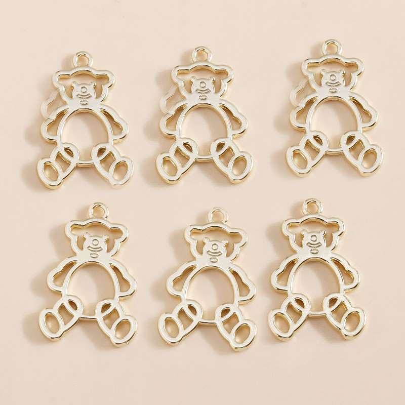 8 Uds. De bonitos colgantes de aleación chapados en oro con forma de estrella y Luna para hacer joyería DIY, accesorios hechos a mano, pendientes, collares,: Color amarillo dorado claro