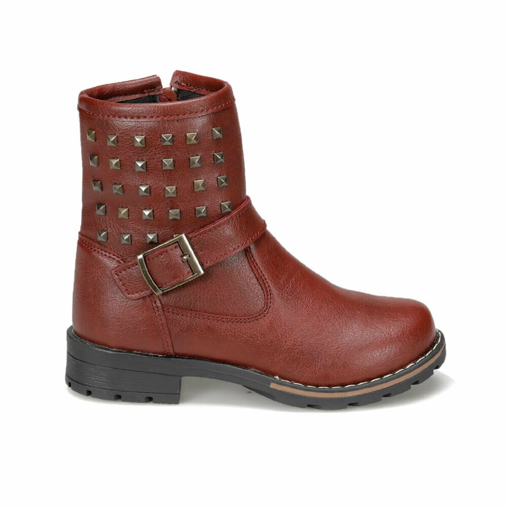 Meisjes Laarzen Schoenen Lente Herfst Zwart Bordeaux Pu Kinderen Mode Kinderen Warme Winter Rubber Waterdichte Sneeuw Regen 92.NINA-4.F