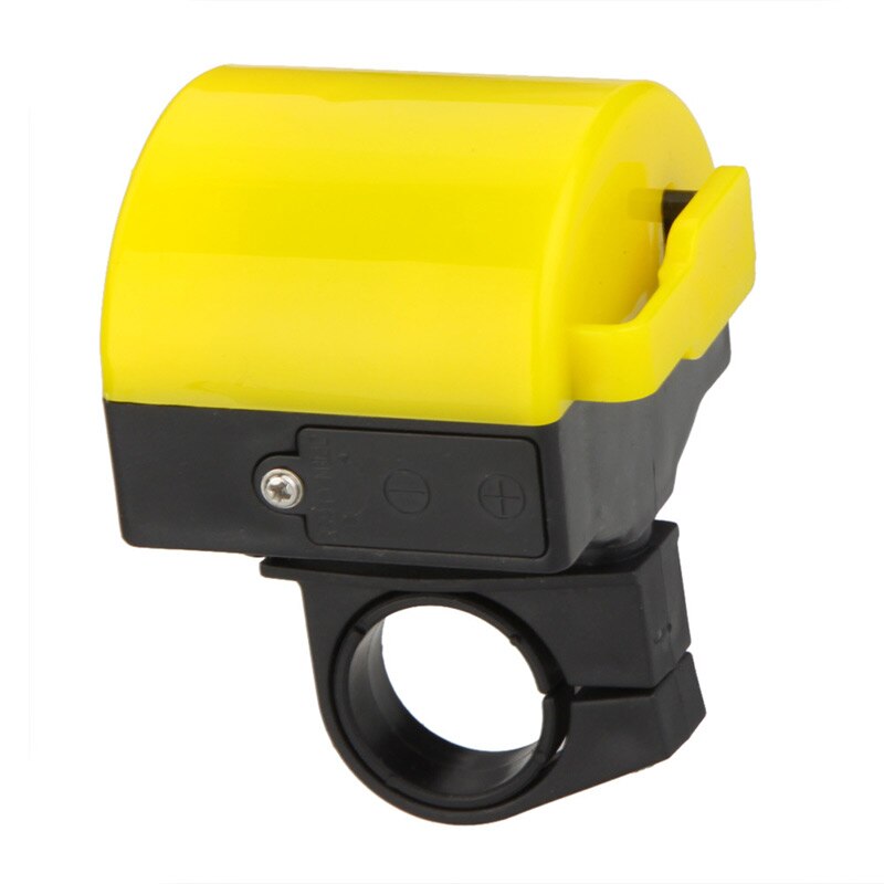 Loud Bike Electronic Horn Cycling Bicycle Handlebar Ring Bell Horn with battery INTE99: Yellow