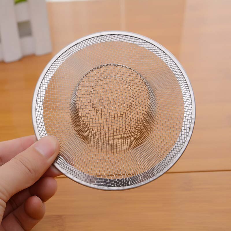 5pcs Stainless Steel Bathtub Hair Catcher Stopper Shower Drain Hole Filter Trap Kitchen Metal Sink Strainer Kitchen Supplies