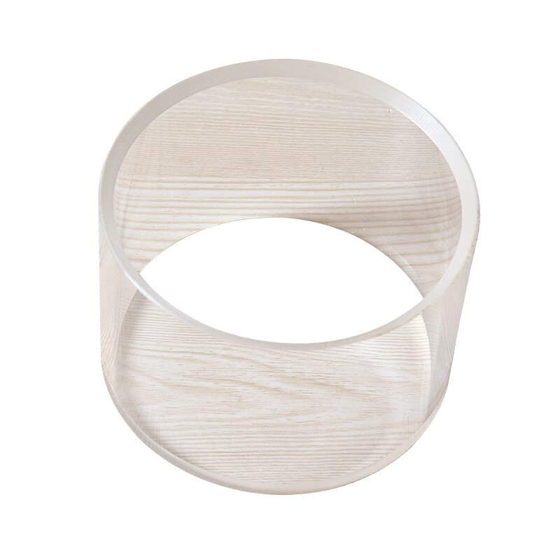 6X4 Inch Acryl Drum Shell Drum Lichaam 6 Inch Diameter 4 Inch Diepte Undrill Geen Gaten Met 45 graden Lager Rand