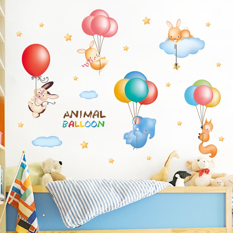 100 x 150 cm ballong vegg klistremerker låve rom hjem dekor ballong vinyl låve rom merket baby rom barnehage dekor