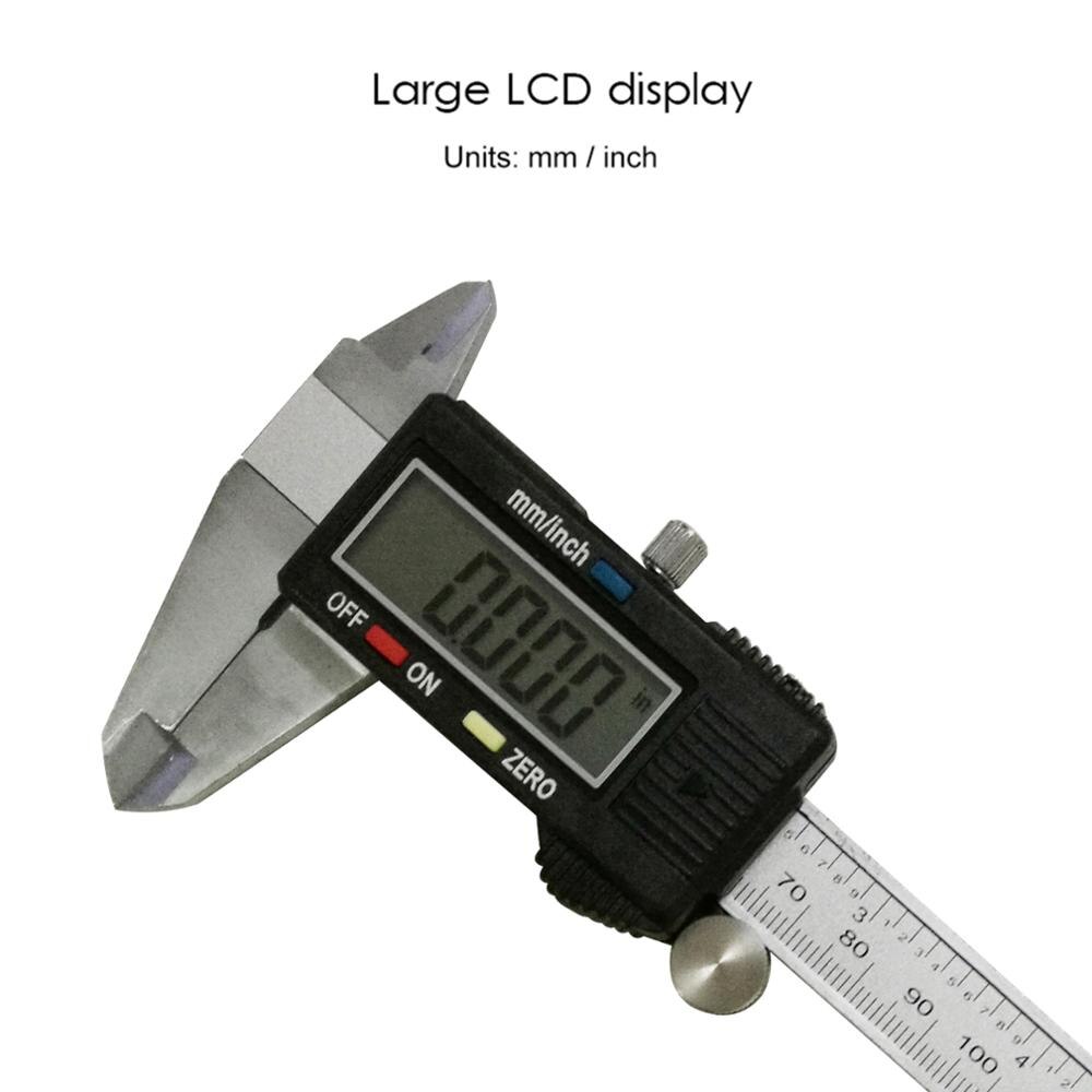 Electronic Digital Caliper Waterproof Stainless Steel Vernier Caliper 6inch/150mm High Precision LCD Display Micrometer Gauge