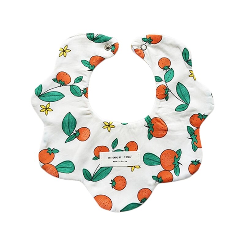 Bavaglini per neonati in morbido cotone stampa su due lati asciugamano Saliva neonati ragazze alimentazione alimentare panni Burp grembiule Bandana roba per bambini: 1