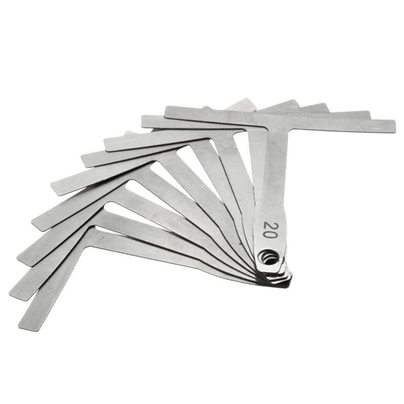 9Pcs Guitar Understring radius gauge Stainless Steel Guitar Builder luthier Accessories bass strings Repair Set Measure tools