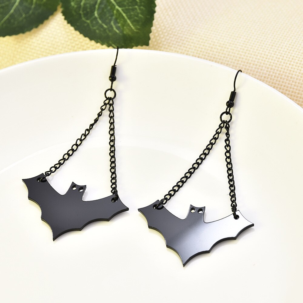 Pendientes de ala de murciélago, pendientes de murciélago, pendientes de Halloween, pendientes de vampiro, murciélagos, amantes de las brujas, pendientes góticos victorianos