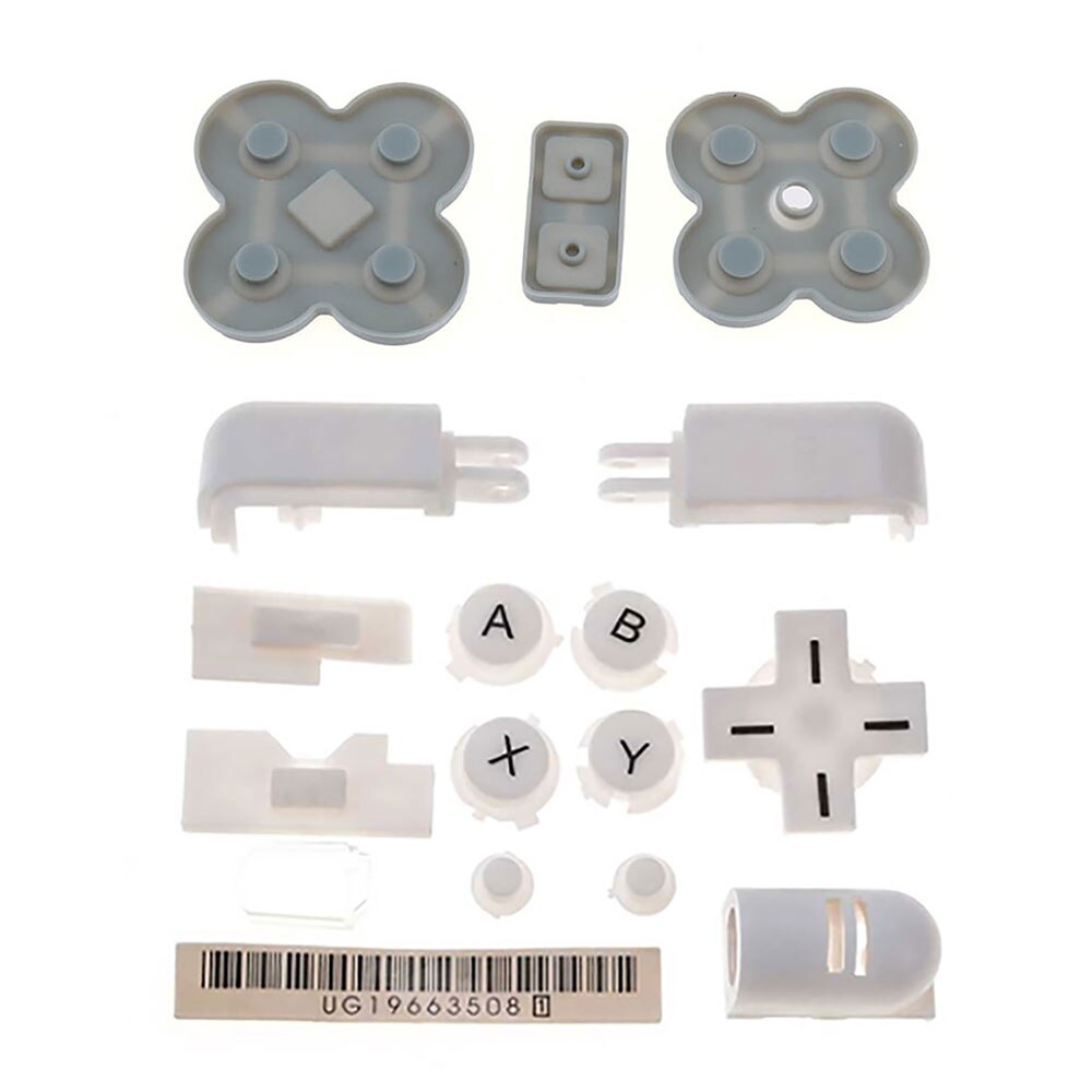 Jcd Voor Ds Lite Geleidende Rubber Knop Pad Set Een B X Y L R D Pad Cross Button Volledige knop Set Vervangende Onderdelen Voor Ndsl Dsl