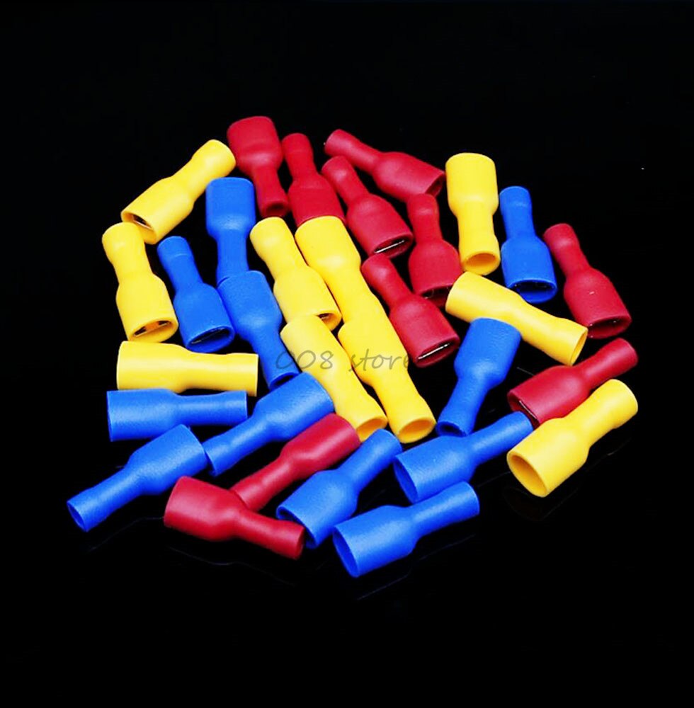 connector faston FDFD1.25-250 FDFD2-250 FDFD5-250 Insulated Spade Crimp Wire Cable Connector Terminal Male