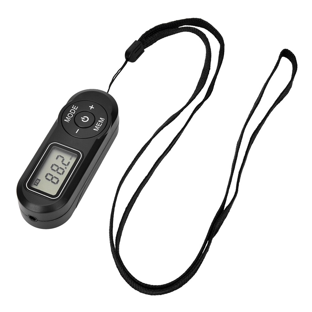 Portable FM Radio Digital Display Mini FM Receiver Retro MP3 Player Style Receiver DSP with Lanyard for Outdoor Walking